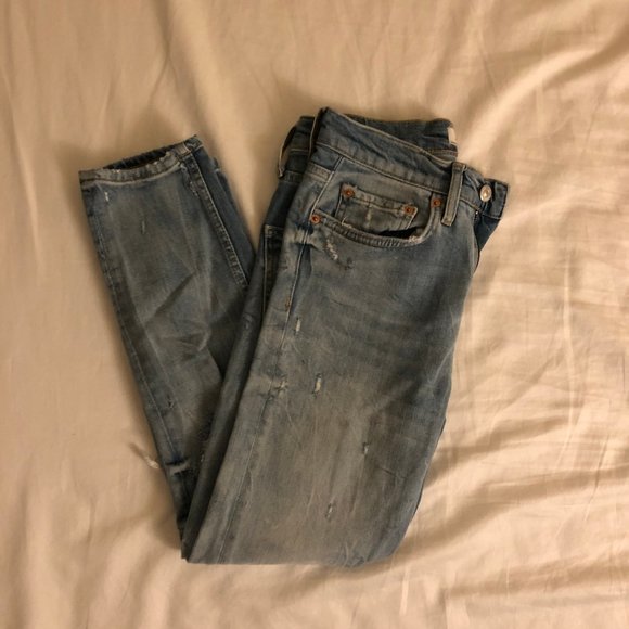 Zara Light blue ripped jeans - Picture 2 of 5